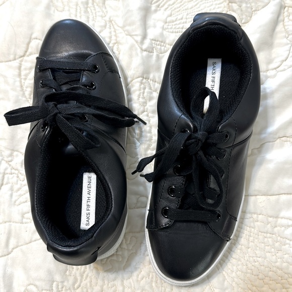 Saks Fifth Avenue Shoes - Saks fifth Avenue Talico Leather Platform Sneakers